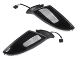 Left & Right Side Black Power Heated Mirror with Signal Light Fit for Kia Forte LX Sedan 4-Door 1.8L 84154169