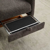 25.4"W Chair for Nursery, High Back Glider Chair with Retractable Footrest, Side Pocket, W1852P186193