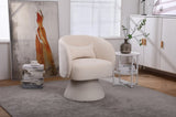 ZNTS Swivel Accent Chair Armchair, Round Barrel Chair in Fabric for Living Room Bedroom W1361101775