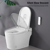 ZNTS Smart Toilet Bidet Combo with Foot Sensor Open Cover/Seat, LED Display, Self-Cleaning Nozzle, Heated W1219P262970