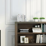 36 inch high 3-shelf Bookcase, No Assembly Required, Barnwood Finish GL-B108131550
