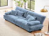 Cloud Couch 2 Seater Sofa for Living Room, Chenille 2 - Seat sofa with 2 Lumbar pillows and 2 throw 10262237