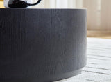 35.43 Inch Modern Round Coffee Table MDF Coffee Table for Living Room,Drum Center Table for W2582P389443