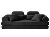 Wide Wale Corduroy Convertible Sleeper Sofa Bed with Side Storage Pocket High Density Compressed T6623P600872