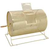 Raffle Drum,Holds 10000 Tickets or 300 Ping Pong Balls, Metal Lottery Spinning Drawing with Wooden W465P234498