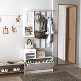 Combination Model Gate Cabinet with Shoe cabinetHang shelf Mirror W2139134913