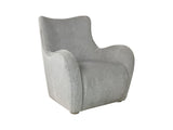 Swivel Accent Chair in Zinc Colored Fabric B2699P298407