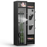 ZNTS 5-6 Gun Safe Home Rifle and Pistol Safe, Quick Access Long Gun Safe Shotgun Rifle Cabinet, Physical W2746P205451