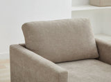 30.7"W Square Upholstered Swivel Accent Chair and Comfy Accent Single Sofa 360 Degree Club W3188P280021