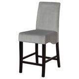 Dark Grey and Black Upholestered Counter Stools B062P153508
