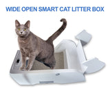 ZNTS Smart Cat Litter Box Cat Litter Box Wide Opening W1264P175898