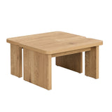47.24*23.62 inch and 35.43*31.49 inch Rectangle Wood Detachable Coffee Table, Single L Shape W2317P233130