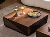 Square Coffee Table Modern Colour Combination Coffee Table Not Need Assembly Coffee Table for Living W3081P360266