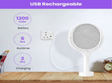 3 In 1 Electric Bug Zapper Racket 90Rotating Bug Zapper Wand Indoor Outdoor Handheld Mosquito 36998449