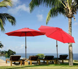 ZNTS Patio Outdoor Market Umbrella with Aluminum Auto Tilt and Crank 62028041