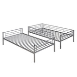 ZNTS Twin Over Twin Metal Bunk Bed 43581300