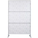 Outdoor & Indoor Privacy Metal Privacy 76" H48" W, Freestanding Decorative Privacy W465P193269