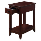 Espresso Accent Table with Bottom Shelf B062P181363