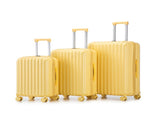 20"/24"/28" 3 pcs/set in ABS Spinner Wheel Luggage, Carry on Suitcase, with Cup Holder & USB Port & 33263068