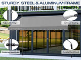 118.1"D x 47.2"W x"H Retractable Awning Grey 70526258
