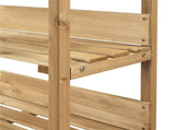 Outdoor Potting Bench Table with Storage Shelf,Natural Wood 23285297