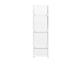 Stackable Wall Mounted Storage Cabinet, 15.75" D x 15.75" W x 70.87" H, White W33167273