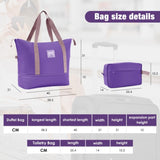 Softside Luggage Expandable 3 Piece Set Suitcase with Duffel Bag Upright Spinner Softshell N732P201004I