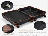 4-Piece Luggage Set with USB Charging Ports - 20in Carry-On 28in Checked 65751431
