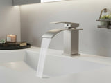 Single Handle Bathroom Faucet Lavatory Faucet Stainless Steel Single Hole-TP, Brushed NickelUnable 33589270