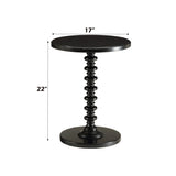 Acton Black Finish Accent Table B2726P294879
