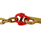 J Hook Chain, 5/16 in x 10 ft Bridle Tow Chain, G80 Bridle Transport Chain, Alloy Steel Chain with 2 W465133697