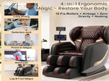 Upgraded Full Body Massage Chair Recliner, Zero Gravity Chair with 10 Rollers, Enhanced Back W6175P561246