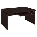 Cappuccino Floating Top Computer Desk B062P153858