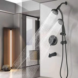Drill-Free Stainless Steel Slide Bar Combo Rain Showerhead 7-Setting Hand, Dual Shower Head Spa W1219P155534