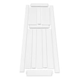 CRAZY ELF 32" x 84" Five Panel Real Primed Door Slab, DIY Panel Door, Modern Interior Barn Door, W936104280