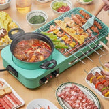 3-in-1 Electric Hot Pot with Grill & Fry Pan - 1600W Fast Even Heating, Independent Dual Temp 20063750
