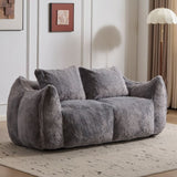 Giant Bean Bag Couch for Adults, Ultra Soft Fluffy Loveseat Bean Bag Sofa, Oversized Chase Lounge 54782712