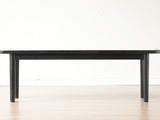 Modern Style Black Color Solid Oak Wood Dining Bench with Rattan Detail, Modern Bench for Bedroom W1283P289377