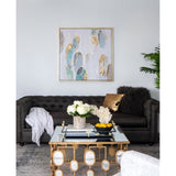 39.5" x 39.5" Modern Oil Painting, Square Framed Wall Art for Living Room Dining Room Office W2078130300