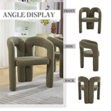 COOLMORE Contemporary Designed Velvet Fabric Upholstered Accent/Dining Chair /Barrel Side Chairs W395P224759