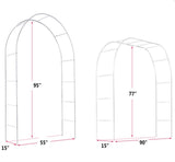 8ft H Metal Garden Arch Trellis,Adjustable Arbor Trellis for Garden Climbing Plants Support 67497955