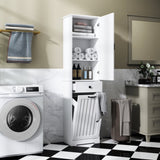 Laundry Cabinet ,with 1 Storage cabinet and 1 Drawer - White 81989550