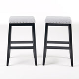 SADDLE BARSTOOL 65637.00LGRY