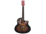 41 inch Full-Size Cutaway Acoustic-Electric Guitar Grape Voice Hole Spruce Top 96459491
