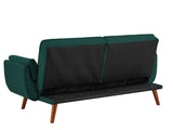 New Design Linen Sofa Furniture Adjustable Backrest Easily Assembled Recliners-GREEN 94890797