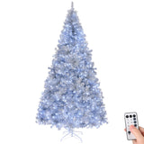 7 FT Pre-lit Artificial Christmas Tree, Hinged Xmas Pine Tree with 1250 Branch Tips, 450 Lights and 10786278