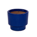 Handmade Solid Blue Glazed Ceramic Planter Set of 3, 15/12/9 Inch Diameter, for Succulents & Flowers W3273P321546