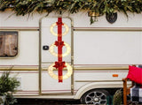 Christmas Wreath Set 3 Festive Wreaths with 450 LEDs, Red Ribbon, IP44 Weatherproof, No Assembly, 08194404