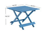 Outdoor Side Table,Folding Square Table All Weather Small Patio Tables for Garden Balcony Pool 38648461