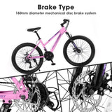 S24103 24 inch Mountain Bike for Teenagers Girls Women, Shimano 21 Speeds with Dual Disc Brakes and W709P187883